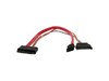 StarTech.com Micro SATA to SATA with SATA Power Adaptor Cable - F/F (0.3m)