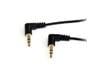 StarTech.com (6 feet) Slim 3.5mm Right Angle Stereo Audio Cable Male/Male (Black)
