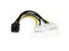 StarTech.com (6 inch) LP4 to 8 Pin PCI Express Video Card Power Cable Adaptor