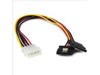 StarTech.com 12 inch LP4 to 2x Latching SATA Power Y Cable Splitter Adaptor 4 Pin Molex to Dual SATA