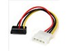 StarTech.com 6 inch 4 Pin Molex to Left Angle SATA Power Cable Adaptor