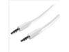 StarTech.com (1M) Slim 3.5mm Stereo Audio Cable - Male to Male (White)