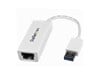 StarTech.com USB 3.0 to Gigabit Ethernet NIC Network Adaptor (White)