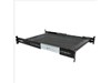 StarTech.com 19 inch Vented Adjustable Depth Sliding Server Rack Cabinet Shelf (Black)