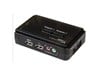 StarTech.com 2-Port Black USB KVM Switch Kit with Audio and Cables