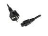 StarTech.com (1m) 3 Prong Laptop Power Cord - Schuko CEE7 to C5 Clover Leaf Power Cable Lead
