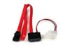 StarTech.com (20 inch) Slimline SATA to SATA with LP4 Power Cable Adaptor
