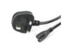 StarTech.com (1m) Laptop Power Cord 2 Slot for UK - BS-1363 to C7 Power Cable Lead