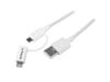 StarTech.com (1m) Apple Lightning or Micro USB to USB Cable (White)