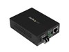 StarTech.com 10/100/1000 Mbps Gigabit Ethernet Fiber Media Converter - Compact (550m)
