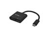 StarTech.com USB C to DisplayPort Adaptor 4K 60Hz (Black) with USB Power Delivery