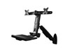 StarTech.com Wall-Mounted Adjustable Dual Monitor Sit-Stand Desk (Black)