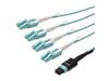 StarTech.com (2m) MPO/MTP to LC Fiber Optic Breakout Cable with Push/Pull Tab (Aqua/Black)