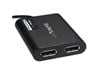StarTech.com USB-A to Dual DisplayPort Adaptor 4K 60Hz (Black)