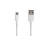 Startech.com (1m) Apple MFi Certified USB to Lightning Cable (White) -  Reinforced with DuPont Kevlar fibre