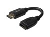 StarTech.com (15cm) High Speed HDMI 2.0 Port Saver Cable (Black)