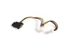 StarTech.com Power cable Adaptor - 15 pin SATA power - 4 pin internal power, 4 pin mini-power connector (F)