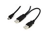 StarTech.com USB Y Cable for External Hard Drive - USB A to Mini B (1.83m)