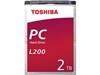 Toshiba L200 2TB SATA II 2.5" Hard Drive - 5400RPM, 128MB Cache