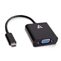 Photos - Cable (video, audio, USB) V7 USB-C Male to VGA Female Adaptor Black V7UCVGA-BLK-1E 