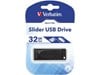 Verbatim Slider (32GB) Portable USB 2.0 Drive with Retractable Sliding Mechanism