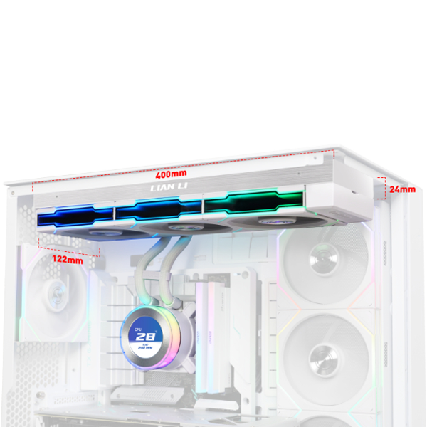 Lian Li HydroShift II LCD-C 360R 360mm CPU Cooler - GHS2LCD36RW | CCL