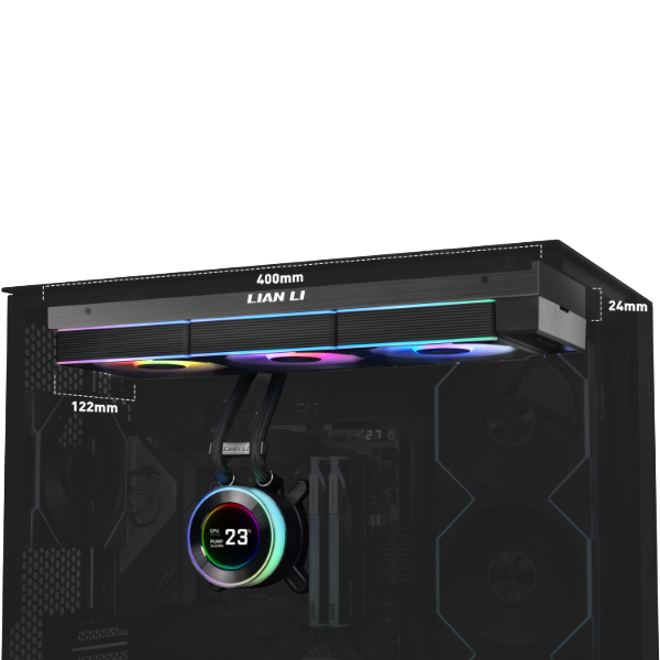Lian Li HydroShift II LCD-C 360R All In One CPU Cooler 360mm