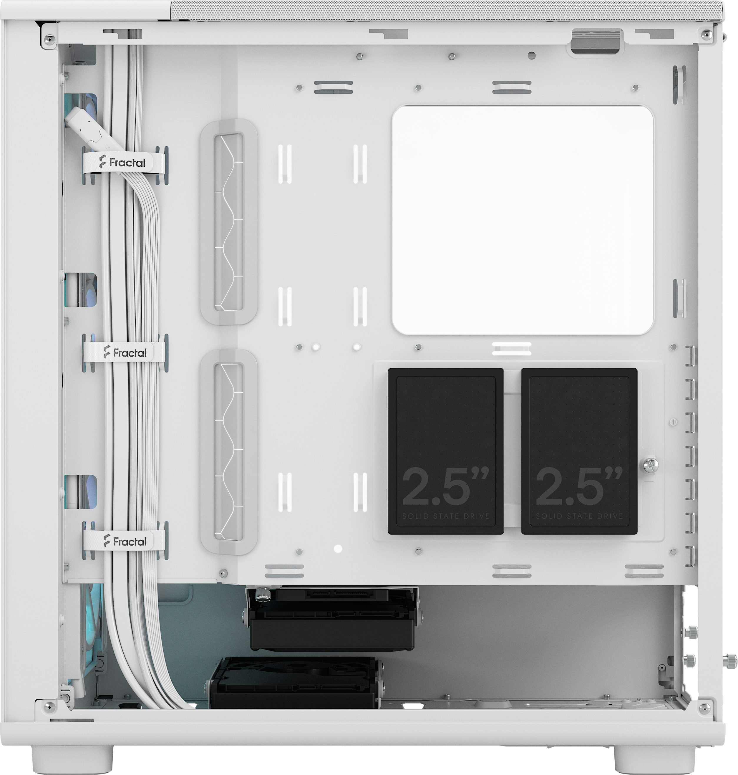 Fractal Epoch TG RGB Mid Tower ATX Gaming Case in White - CCL