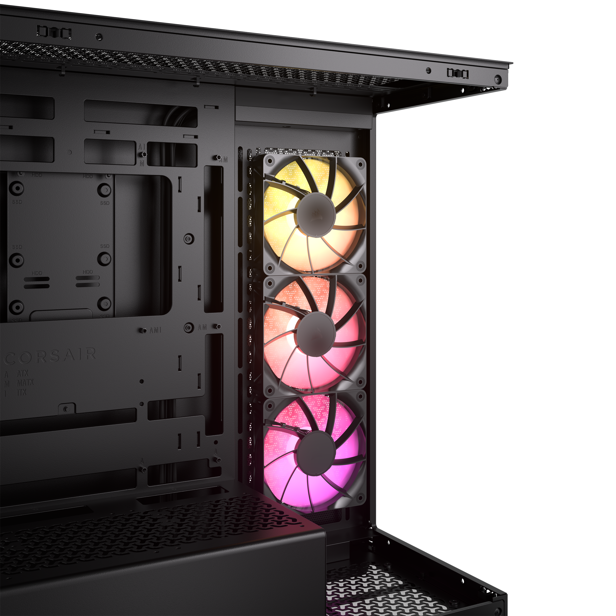 Corsair 3500X ARGB Mid Tower Case - Black - CC-9011278-WW | CCL