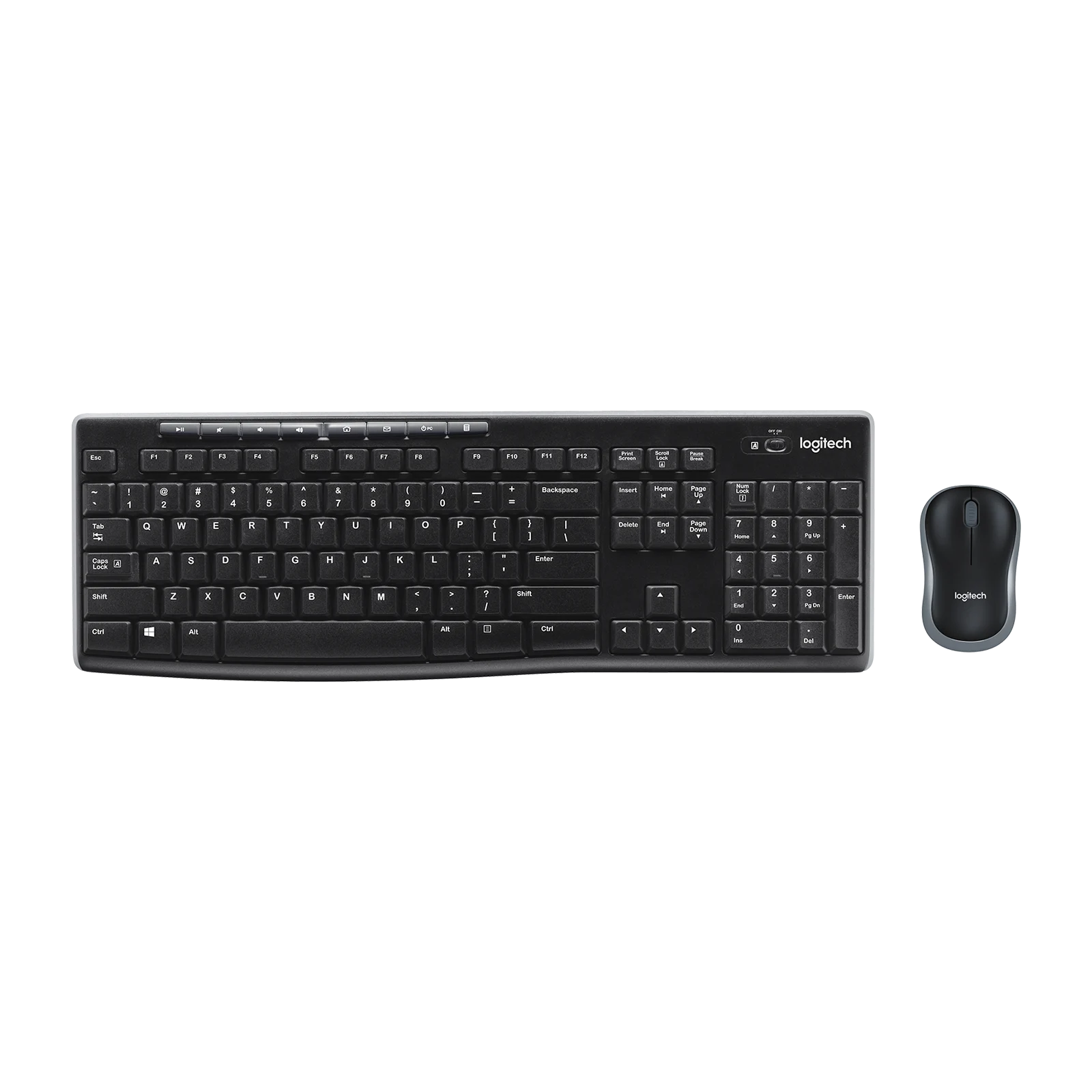 Logitech MK270 Wireless Combo Keyboard and Mouse Set (UK QWERTY)