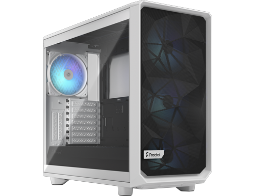Fractal White Design Meshify Compact Rgb Mid Tower Gaming Case Size 2