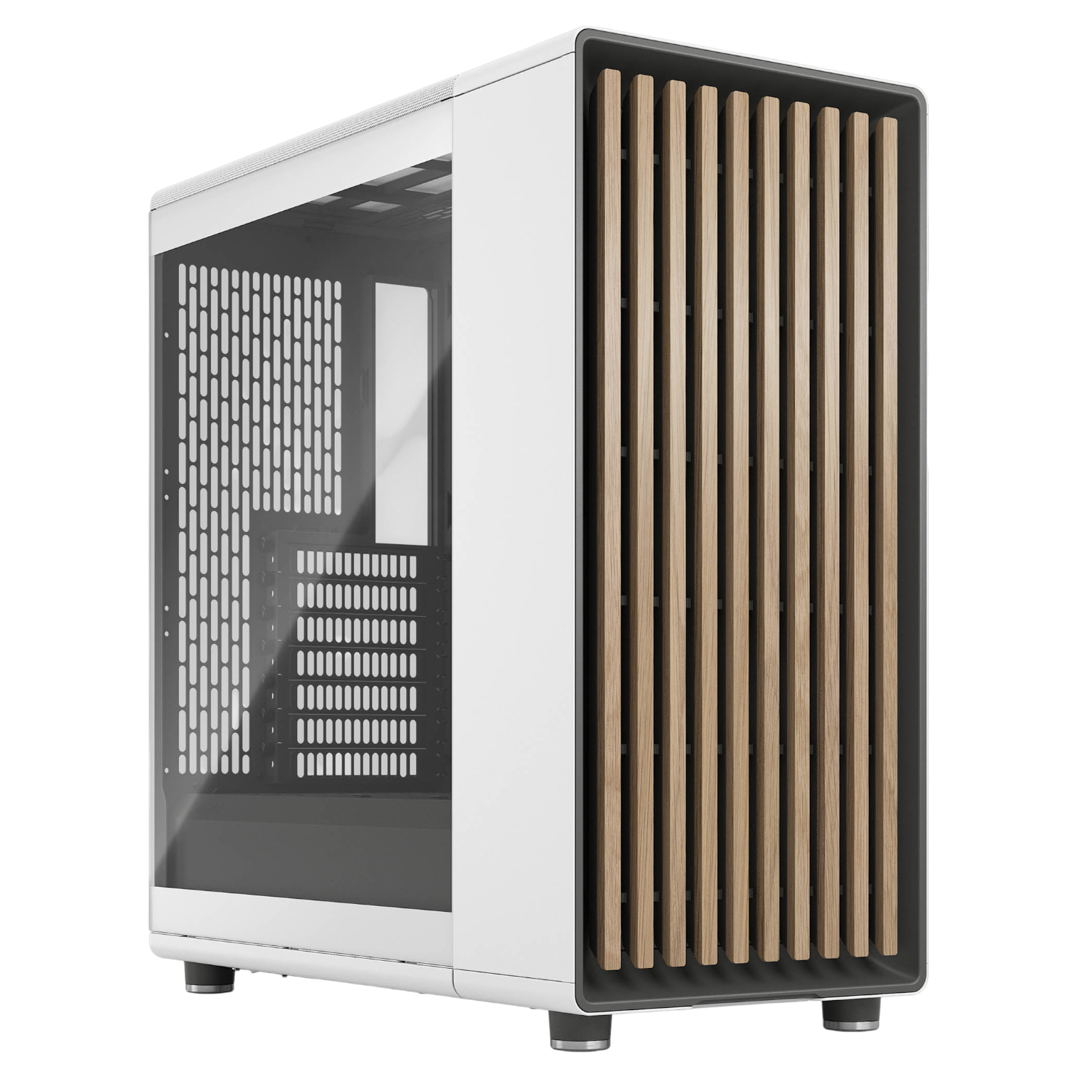 Fractal North TG Mid Tower Case - White - FD-C-NOR1C-04 | CCL