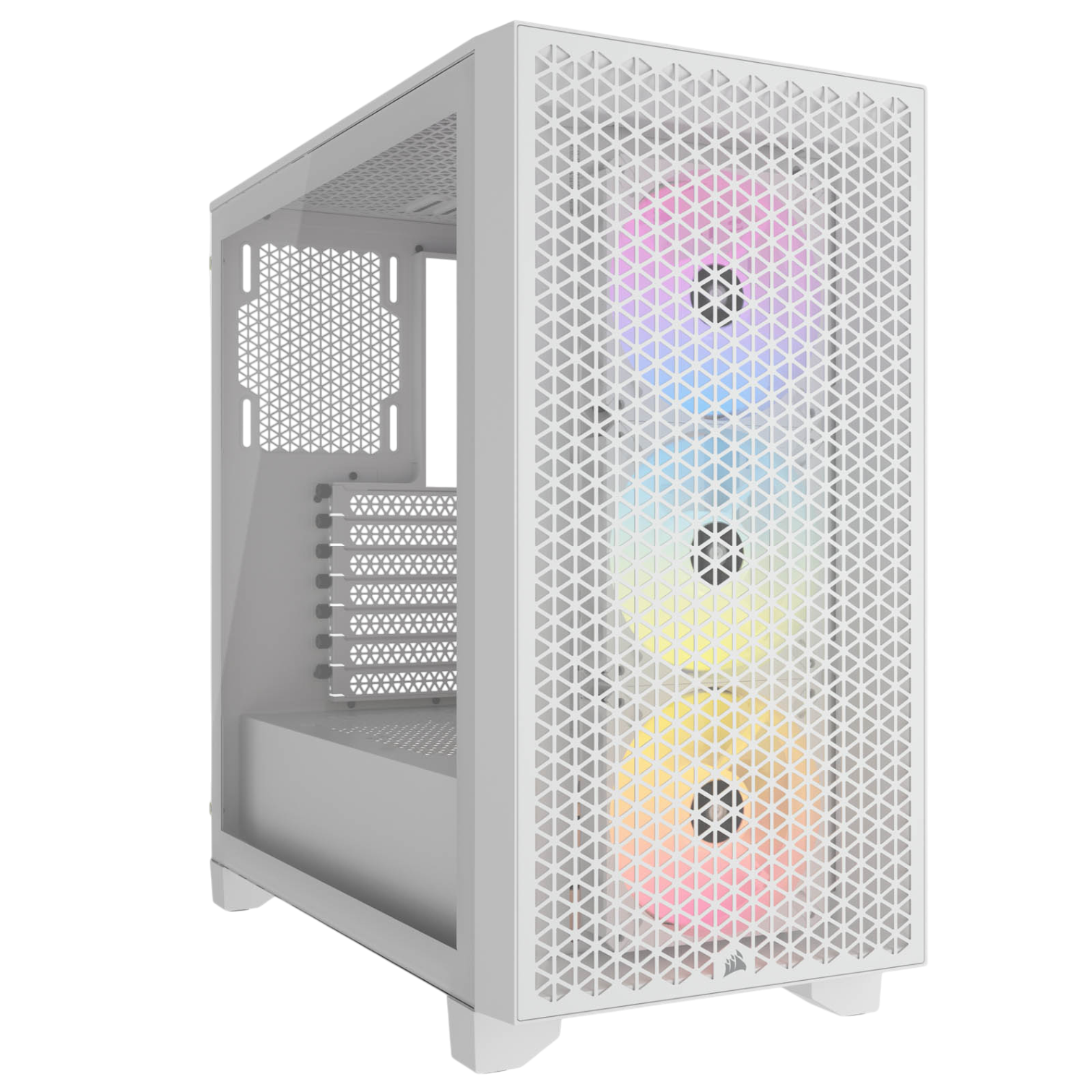 Corsair 3000D RGB AIRFLOW Mid Tower Gaming Case - White 