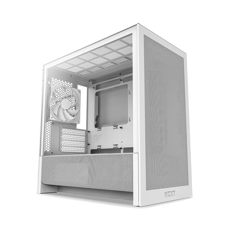 NZXT H5 Flow Mid Tower Case - White 