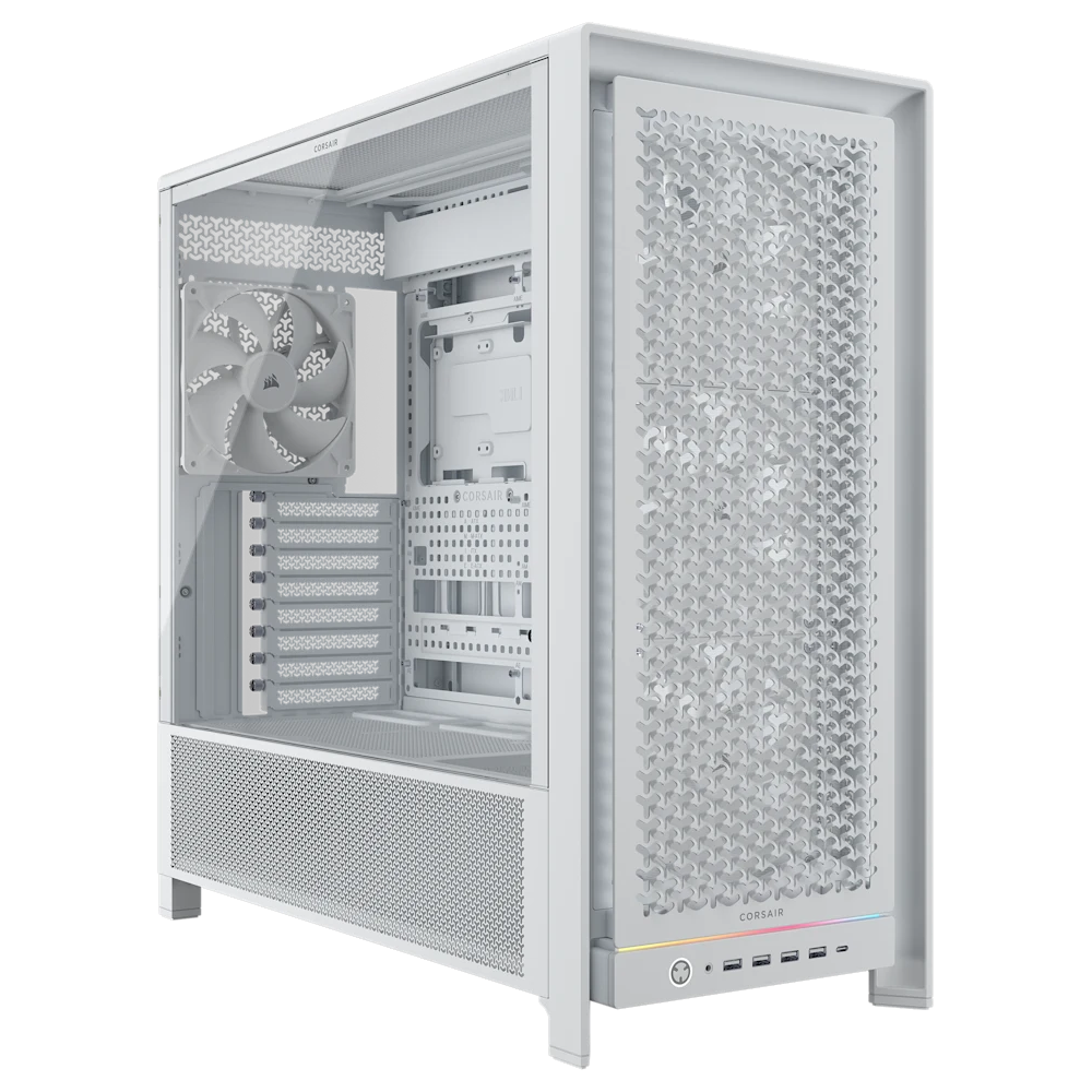 Corsair FRAME 5000D RS Mid Tower E-ATX Gaming Case in White