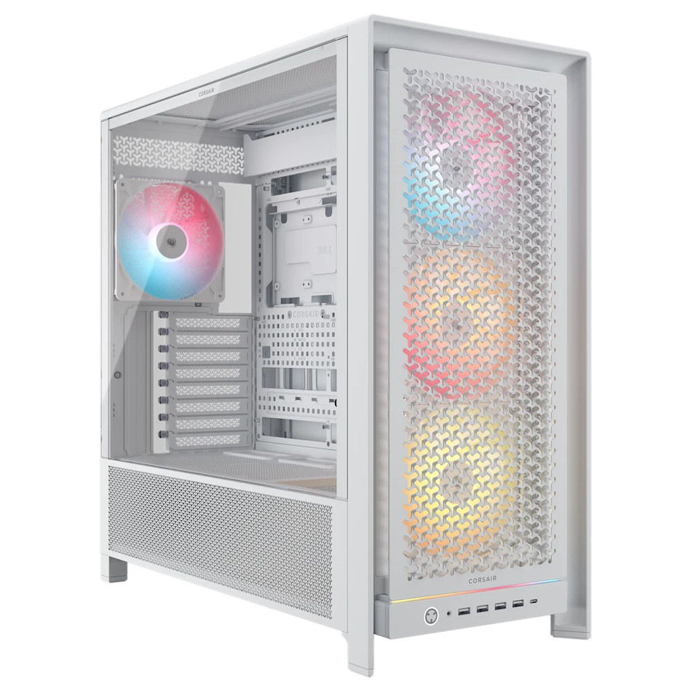 Corsair FRAME 5000D RS ARGB Mid Tower E-ATX Gaming Case in White