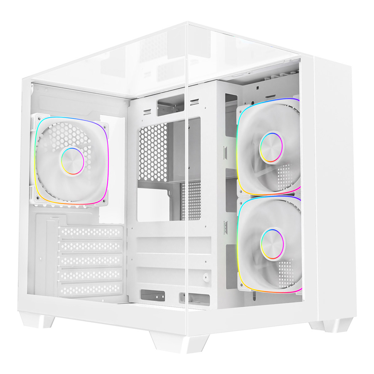 CiT Eclipse Mini Mid Tower Gaming Case - White 