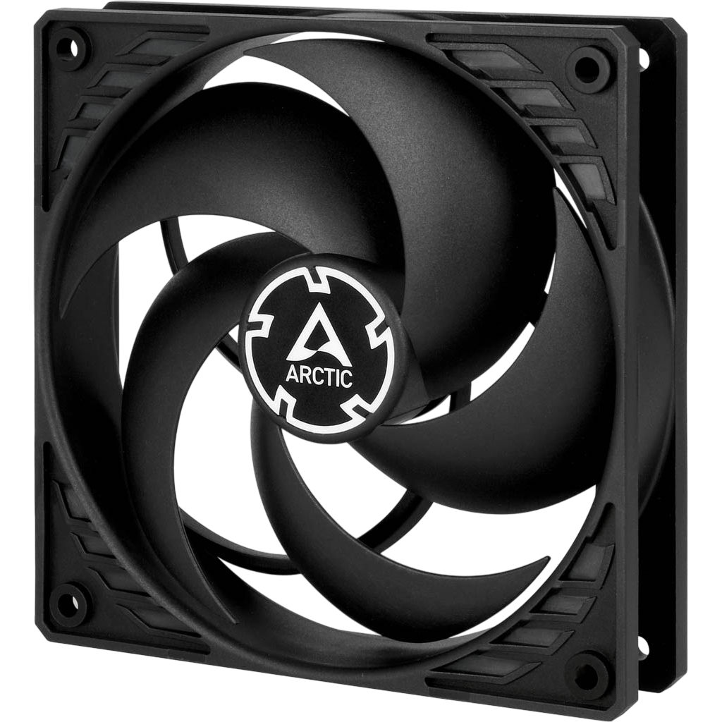 Arctic P12 PWM Fan, 120mm, Pressure Optimised, PWM Chassis Fan in Black