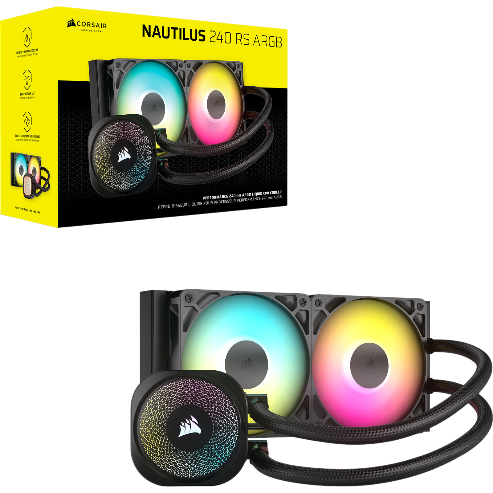 Corsair Nautilus 240 RS LCD 簡易水冷CPUクーラー 0 RS LCD 2.1