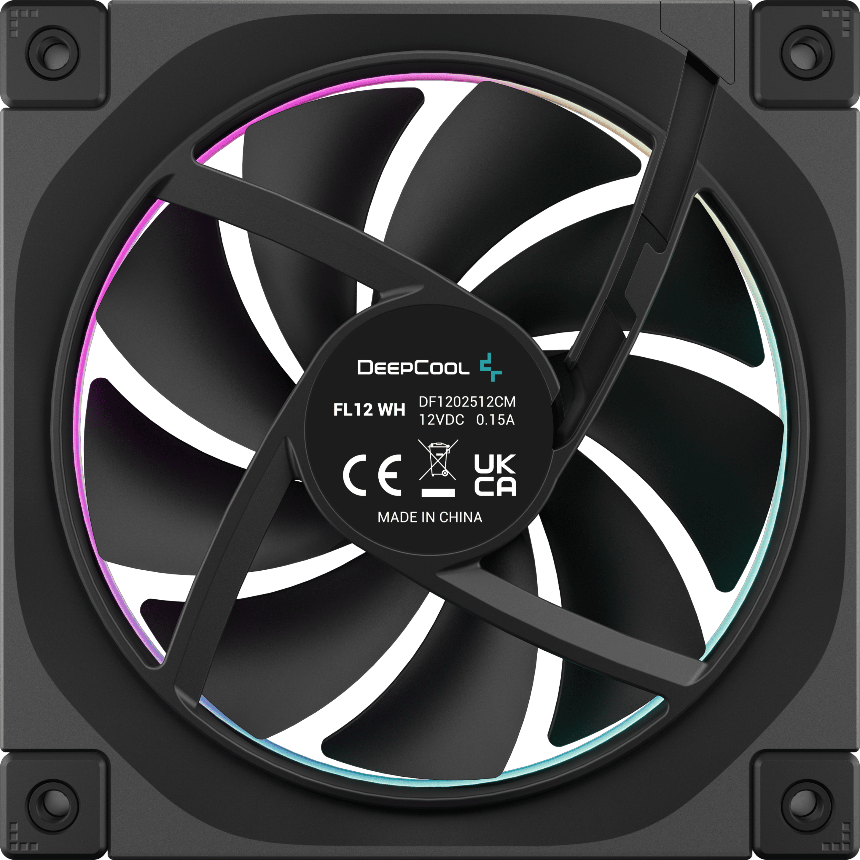 DeepCool FL12 120mm PWM Fan in Black - R-FL12-BKAPN1-G | CCL