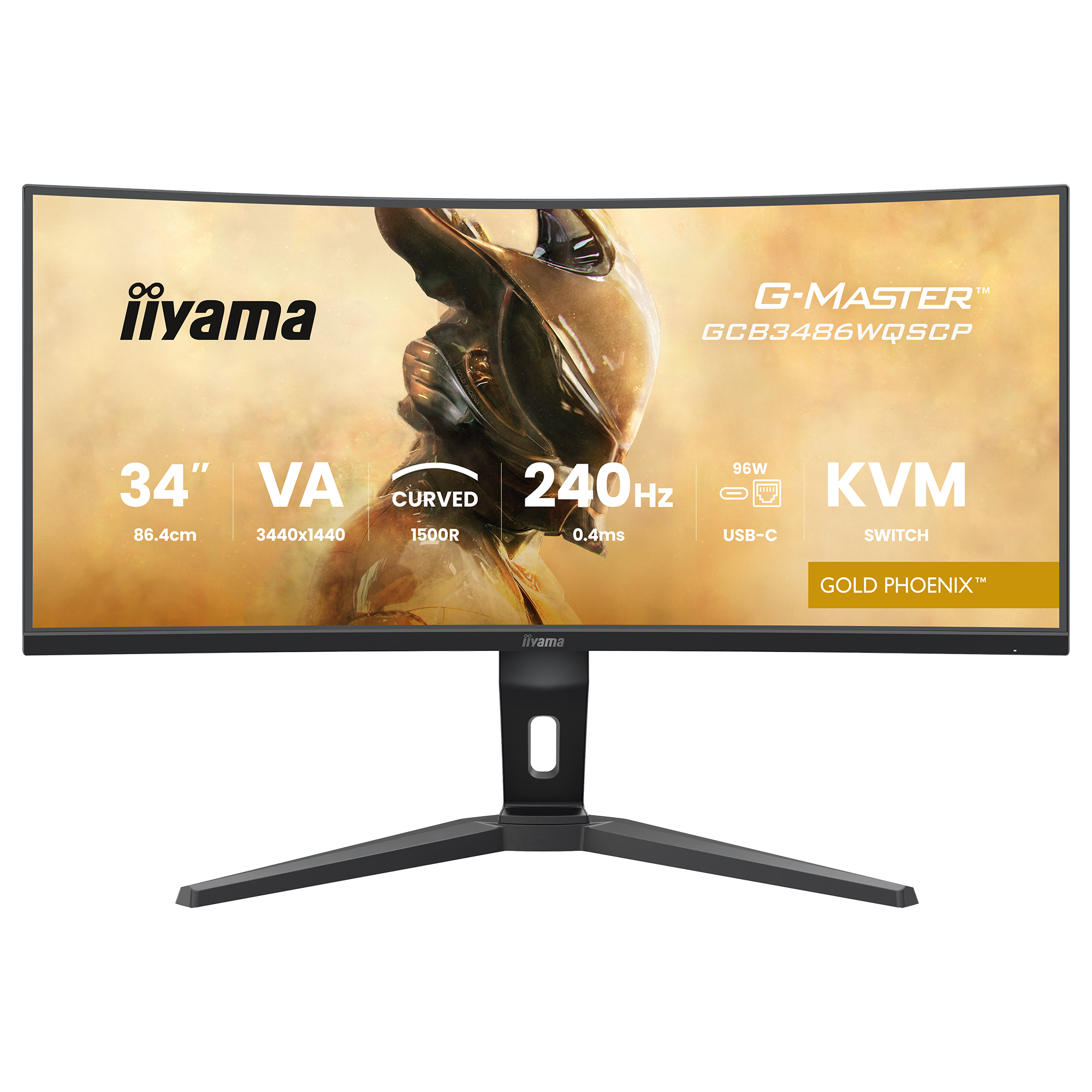 iiyama G-Master GCB3486WQSCP 34" UltraWide Curved Gaming Monitor - VA, 500 nits