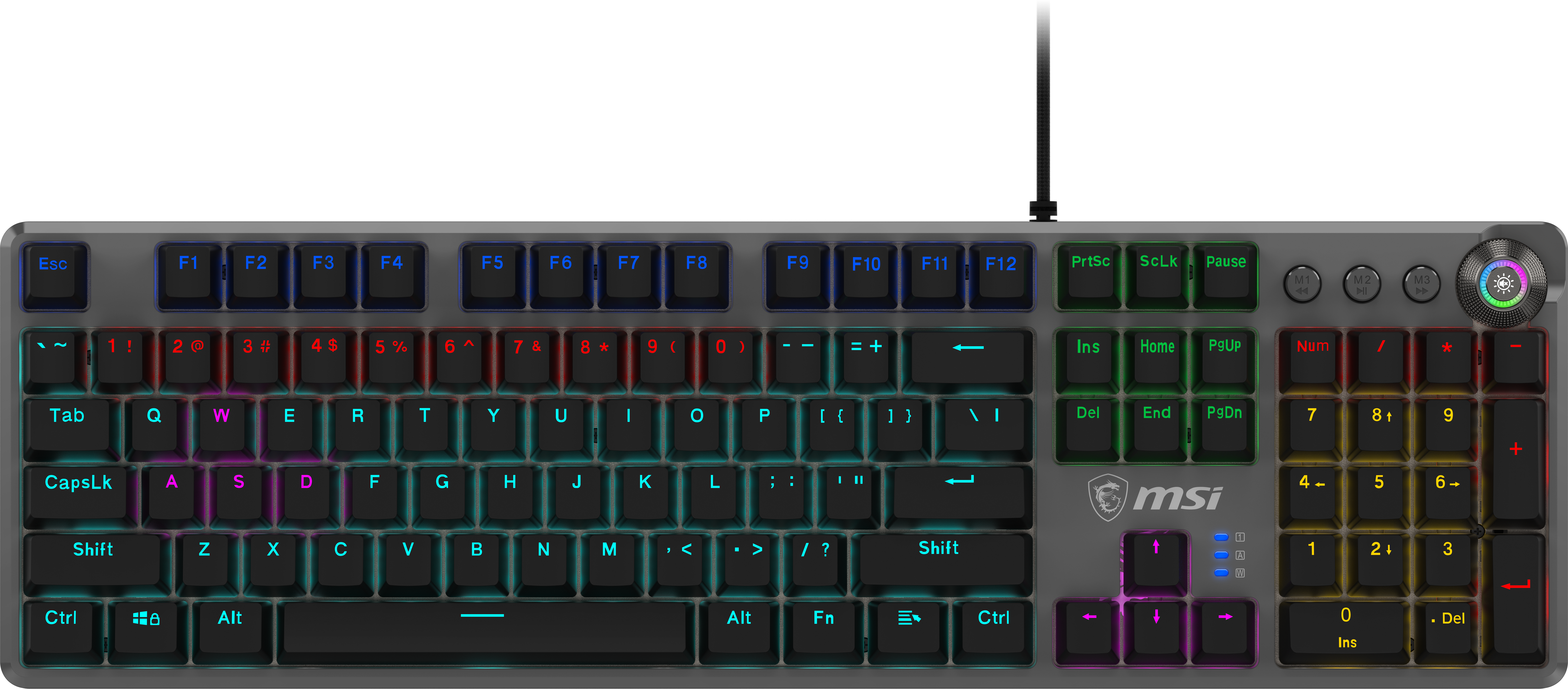 MSI FORGE GK310 Gaming Keyboard with Red Switches