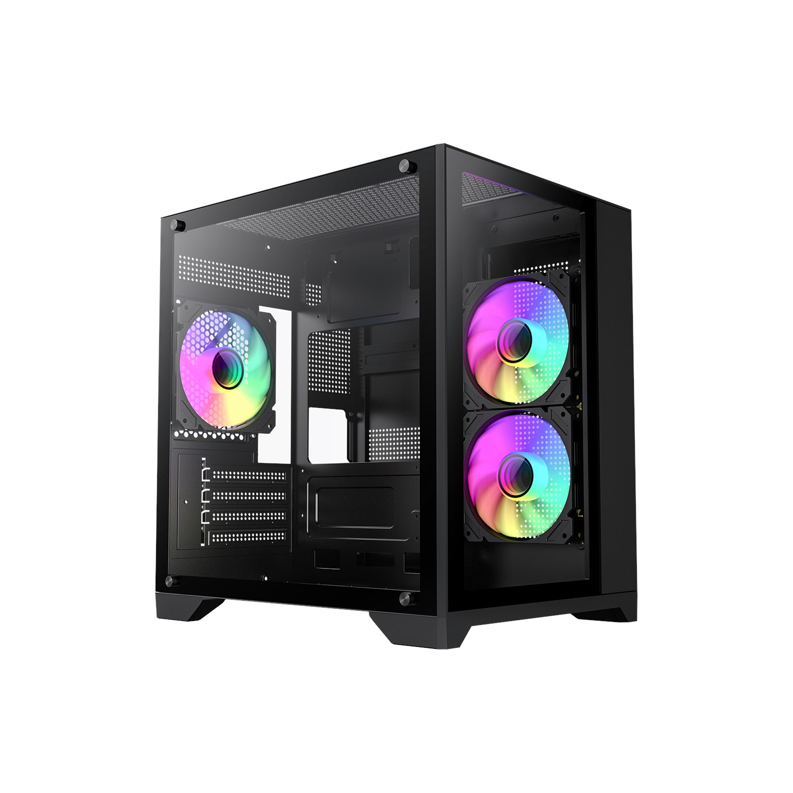 GameMax Infinity Mini Mini Tower Gaming Case - Black - GMX-INF-MINI ...