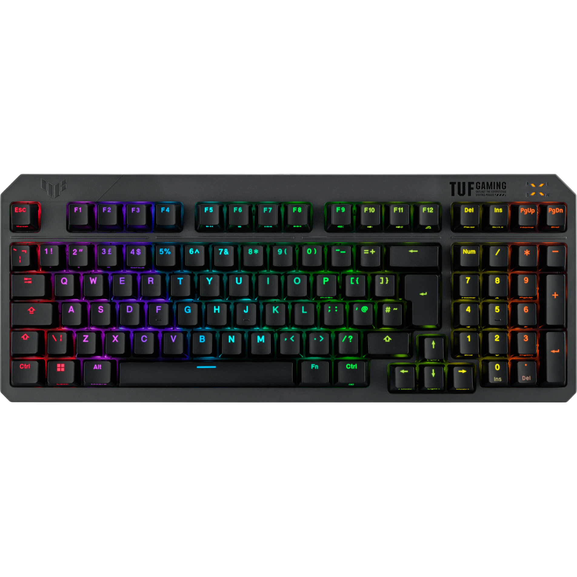 ASUS TUF Gaming K3 Gen II Optical-Mechanical Compact Gaming Keyboard in Black, 96pc