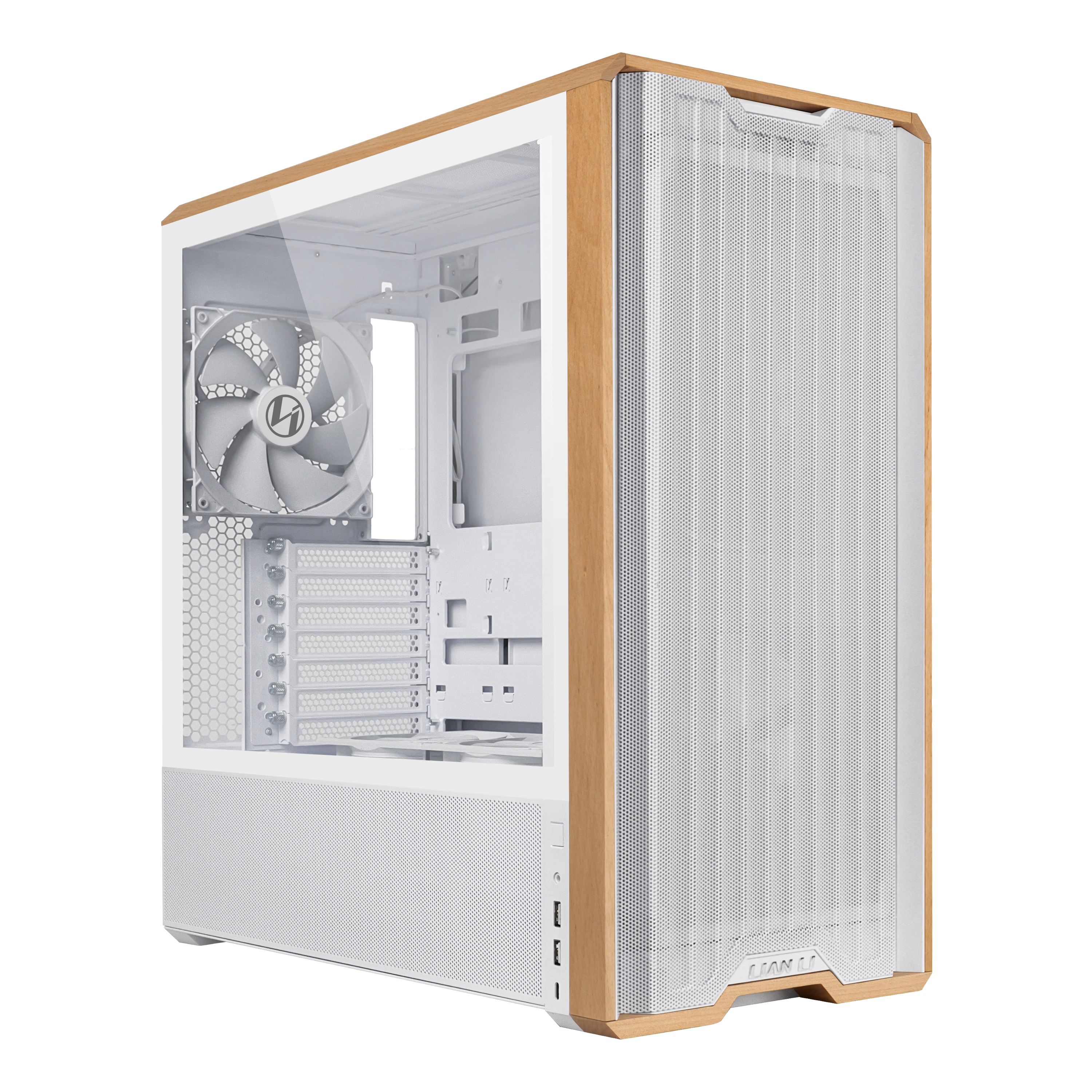 Lian Li LANCOOL 217 Mid Tower E-ATX Gaming Case in White - CCL