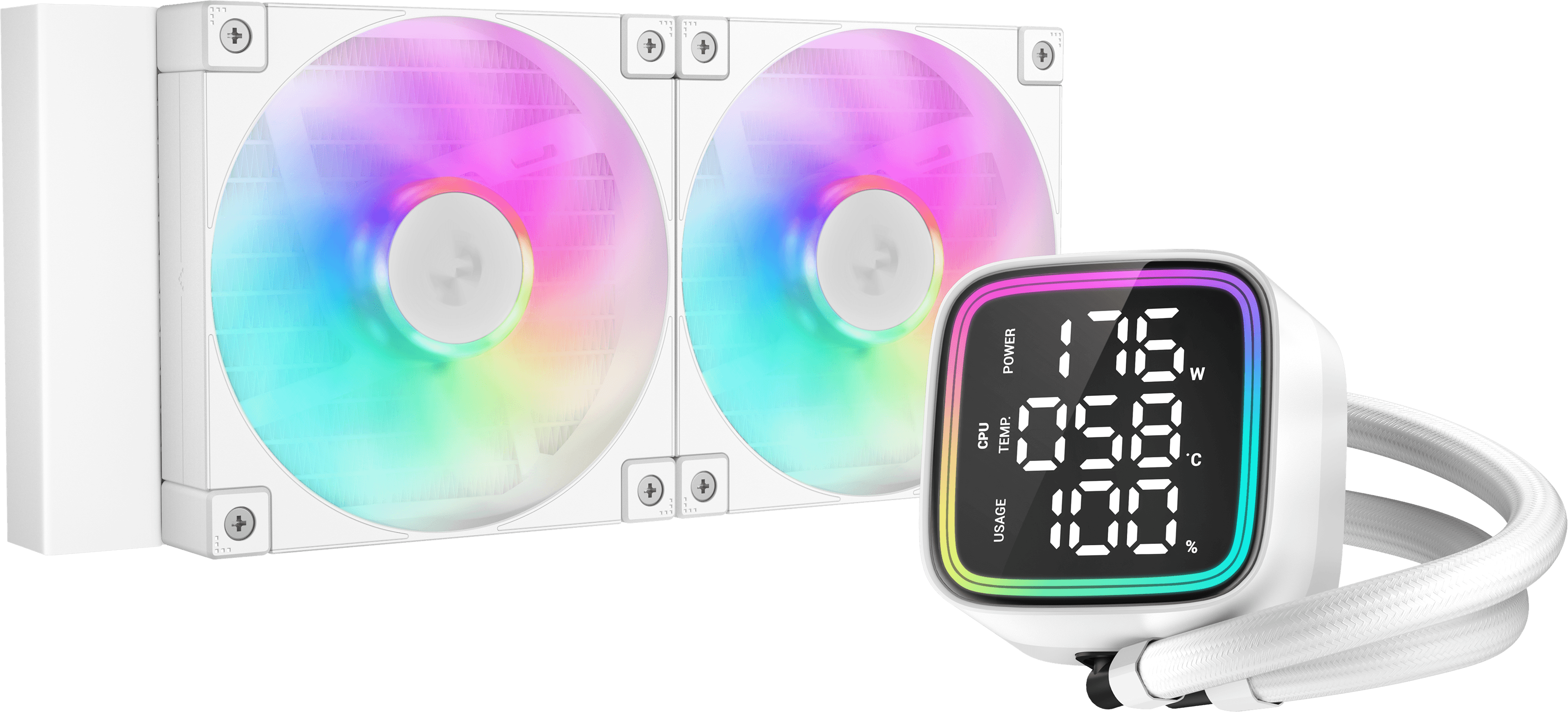 DeepCool LQ240 WH 240mm液体冷却 LQ240 - DeepCool