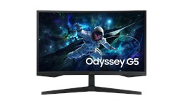 Samsung Odyssey G55C 27" QHD Curved Gaming Monitor - VA, 165Hz, 1ms, HDMI, DP