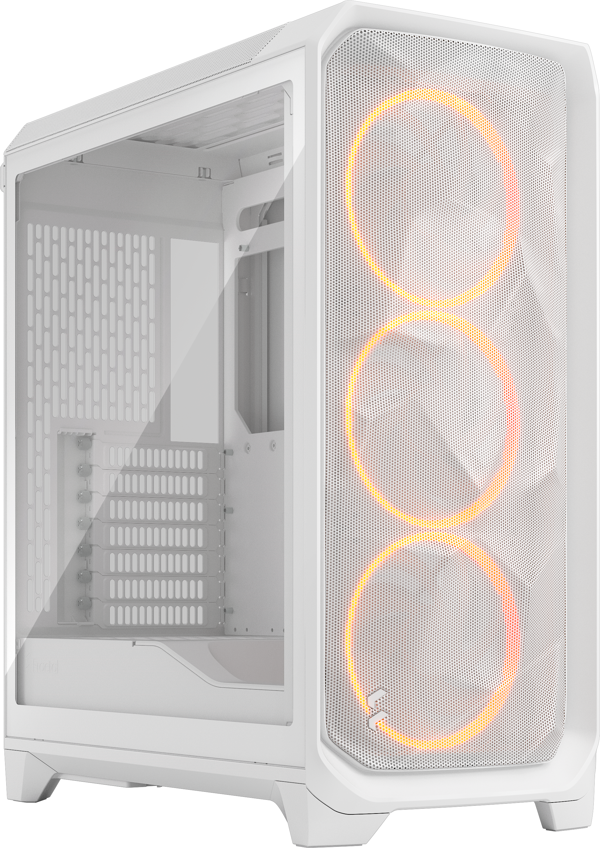 Fractal White Meshify Rgb Mid Tower Gaming Case Size 3