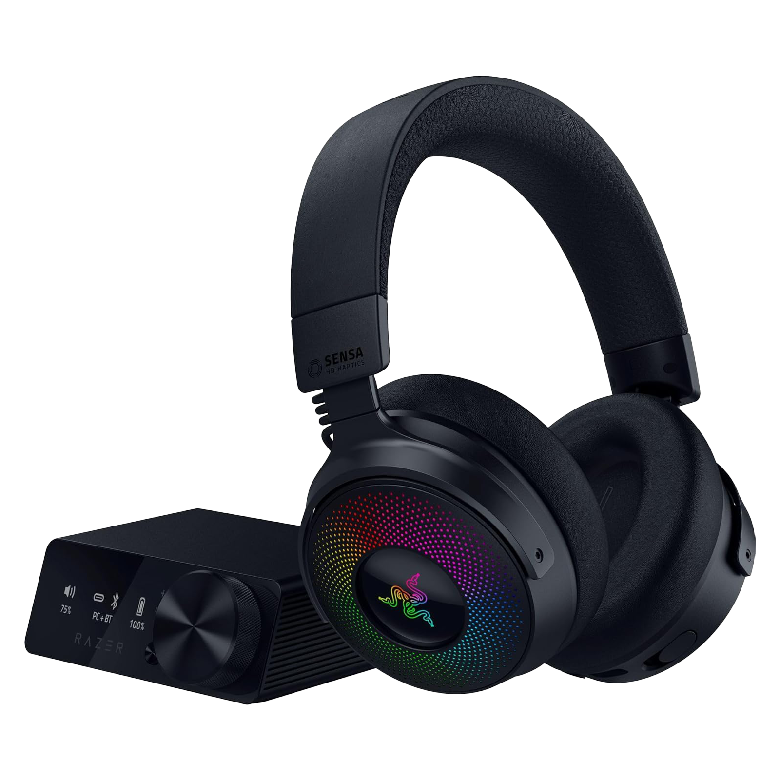 Razer Kraken V4 Pro Wireless Gaming Headset with Control Hub in