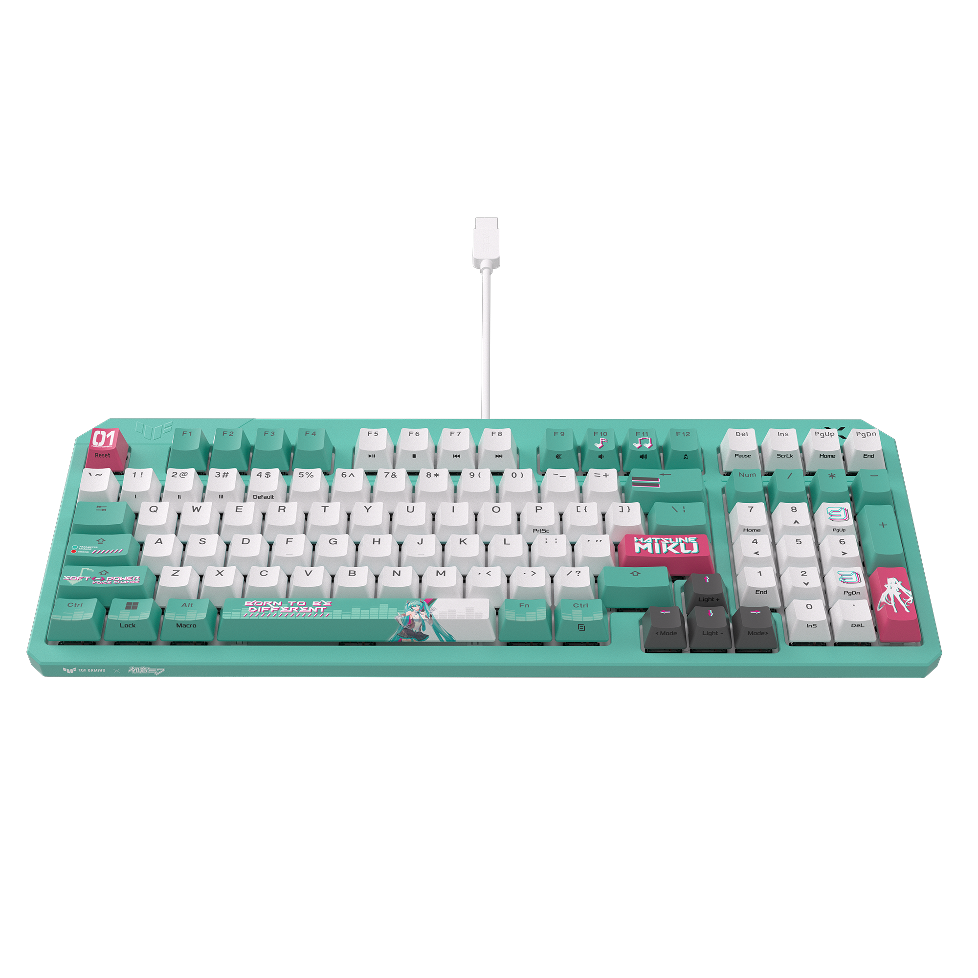 ASUS TUF Gaming K3 Gen II Hatsune Miku Edition Optical-Mechanical Gaming Keyboard